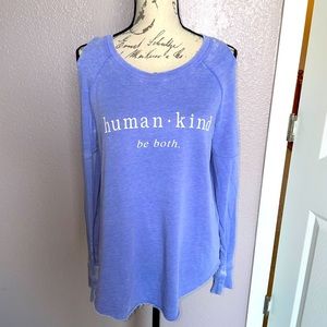 GRAYSON/THREADS cold-shoulder lightweight sweatshirt